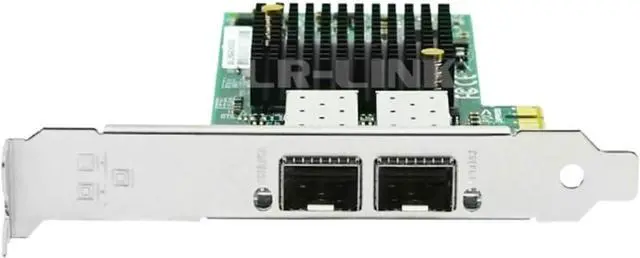 Alt view image 2 of 5 - Dual Port Fiber Optic 100M Ethernet PCI Express x1 Desktop Network Adapter LREC9042PF-2SFP