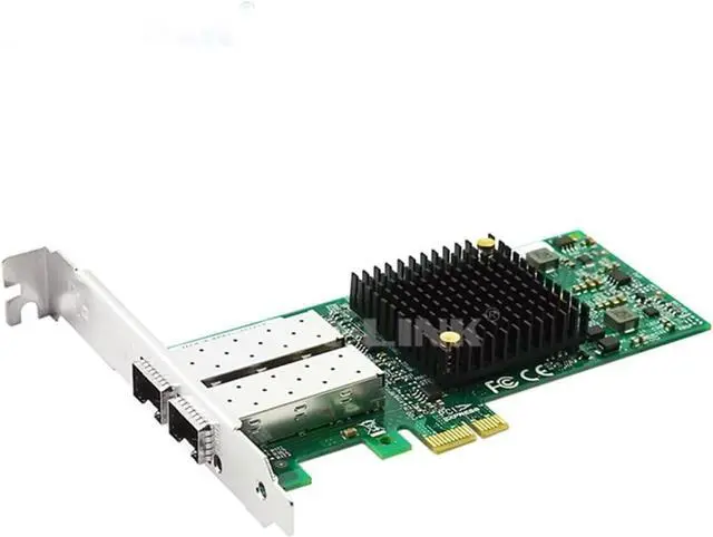 Alt view image 3 of 5 - Dual Port Fiber Optic 100M Ethernet PCI Express x1 Desktop Network Adapter LREC9042PF-2SFP