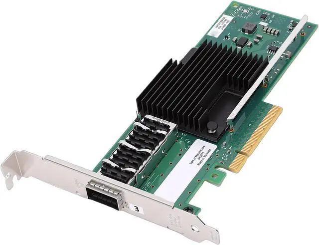 Alt view image 7 of 7 - Pomya PCIe Network Card with Single QSFP Port, PCIe 3.0 X8 Ethernet Adapter Compatible with XL710AM1 Controller, High Speed NIC Card Supporting for Server Data Center Linux VMware