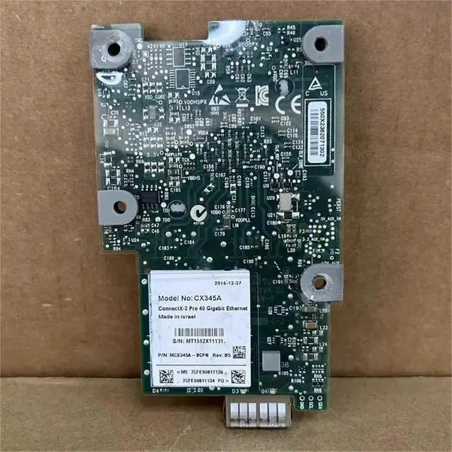 Alt view image 5 of 6 - CX346A CX345A ConnectX-3 Pro 40 Gigabit Ethernet OCP 1 Port/2 Port Fiber Optic Network Card for Server Workstation PC(CX345A OCP 1 Port)