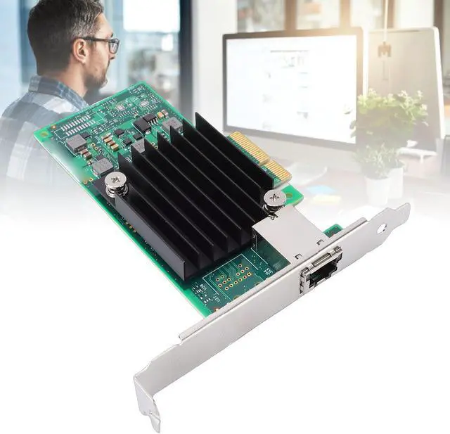 Alt view image 4 of 7 - 10Gb PCIe Network Card, T1 Controller with RJ45 Port, Support for VMware, PCIe 3.0 X4 Ethernet Adapter