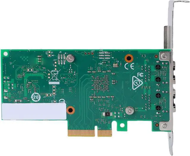 Alt view image 6 of 7 - 2 Port 10Gb PCIe Network Card, Dual RJ45 Port PCI Express 3.0 X4 Ethernet Adapter Compatible with 550-T2 Chip for Window/VMware