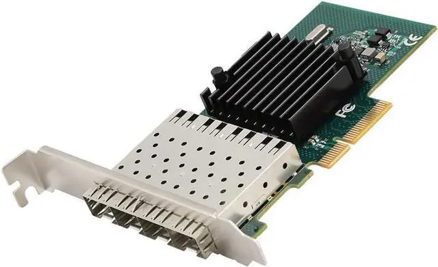Alt view image 2 of 6 - SE LGI350A 4FB PCI E X4 4 Port Gigabit Server A, I350AM4 Network Card, Performance Ethernet Card with Virtualization Support, 4 SFP Slots for Gigabit