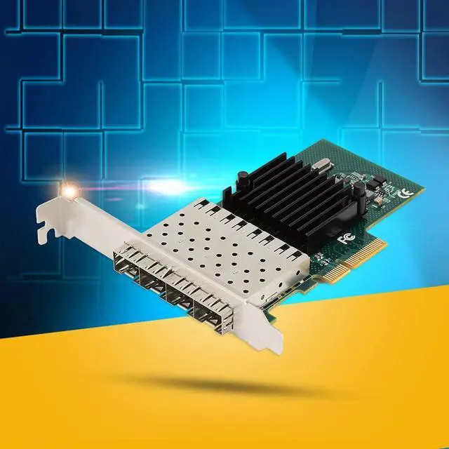 Alt view image 2 of 7 - SE LGI350A 4FB PCI E X4 4 Port Gigabit Server A, I350AM4 Network Card, Performance Ethernet Network Card with Virtualization Support, for 7/8/10/Server