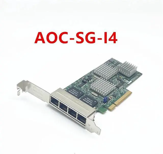 Alt view image 2 of 6 - AOC-SG-I4 4-Port Gigabit Network Card 82576 Chip PCIE-X8 for Server Industrial Computer PC