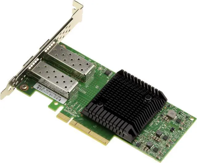 Alt view image 2 of 5 - KALEA-INFORMATIQUE PCIe 3.0 x8 2 Port 25G Ethernet LAN Network SFP28 Controller Card with Broadcom Mellanox ConnectX-4 LX Chipset