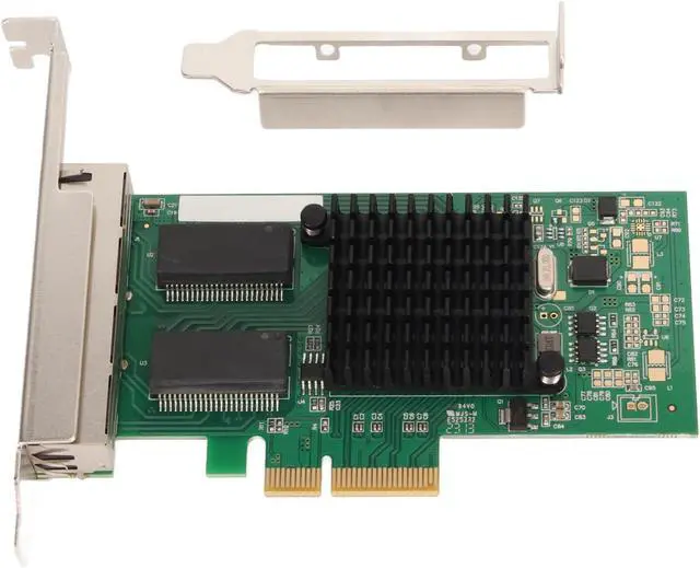 Alt view image 7 of 7 - Pcie Network Card, 4 10/100/1000Mbps RJ45 Ports, with Bracket, PCI Express 2.0 5 Gts Gigabit Ethernet Card for Server Desktop Computer, Desktop Network Card