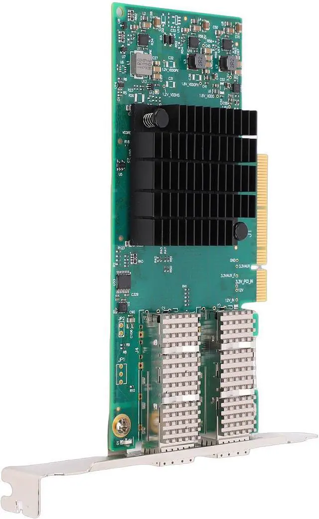 Alt view image 7 of 7 - Dual Port Server Network Card, High Efficiency 10G SFP+ Low Latency RDMA Support for GPU Computing Platforms and Data Centers