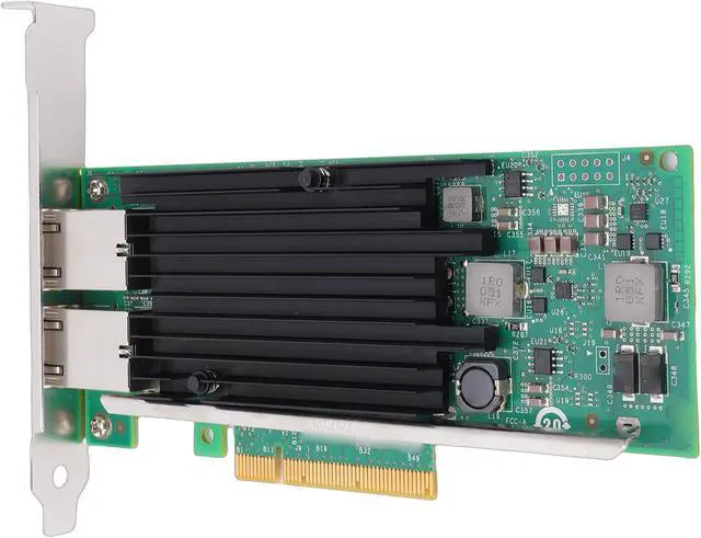 Alt view image 4 of 7 - Zunate 10Gb Dual RJ45 Port PCIe Network Card with X540-T2 Controller, PCIe 3.0 X8 Ethernet Server Adapter,RJ45 Port Network Card for Server, VMware, Data Center