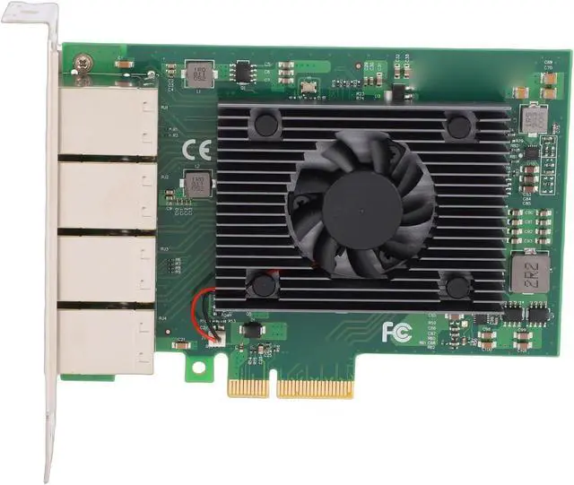 Alt view image 7 of 7 - 8 Port Gigabit Ethernet Network Adapter Card, Aluminum Heat Sink PCIe NIC with Support for Windows Server