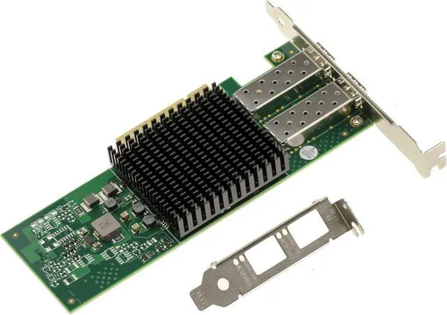 Alt view image 4 of 6 - Kalea-INFORMATIQUE Broadcom BCM57414 2 Port 10G SFP+ or 25G SFP28 Ethernet LAN Network PCIe Controller Card