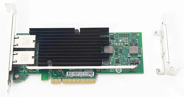 Alt view image 3 of 6 - 10GbE NIC Ethernet Server LAN Card X540T2 Dual RJ-45 Port PCIex8 Converged Network Adapter for X540-BT2(X540-T1-1xRJ45)