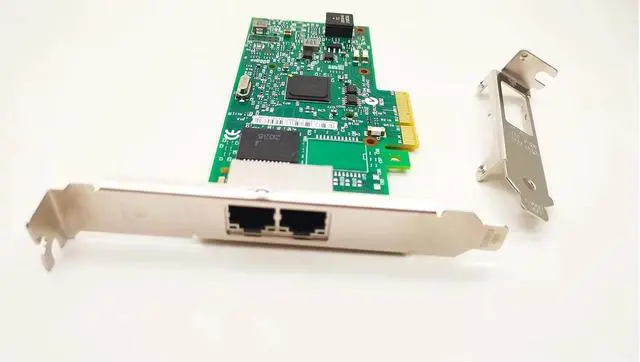 Alt view image 3 of 4 - 1Gb Network Card I350-T2 with Ethernet Server Gigabit LAN Adapter I350T2V2BLK Chip Dual RJ45 Ports 2.1 x4 NIC