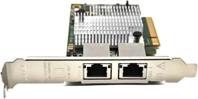 Alt view image 6 of 6 - 10G Double Port Ethernet Card X540-T2 Chipset PCIex8 Copper RJ45 10Gbps Port Ethernet Network Extend Adapter Compatible PCIE-X16