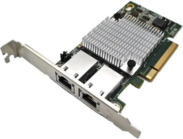 Alt view image 7 of 7 - 10Gbps Double Port Ethernet Card X540-T2 Chipset PCIE-X8 Nework Extend Adapter Dual Copper 10G RJ45 Ethernet Adapter PCIE-X16