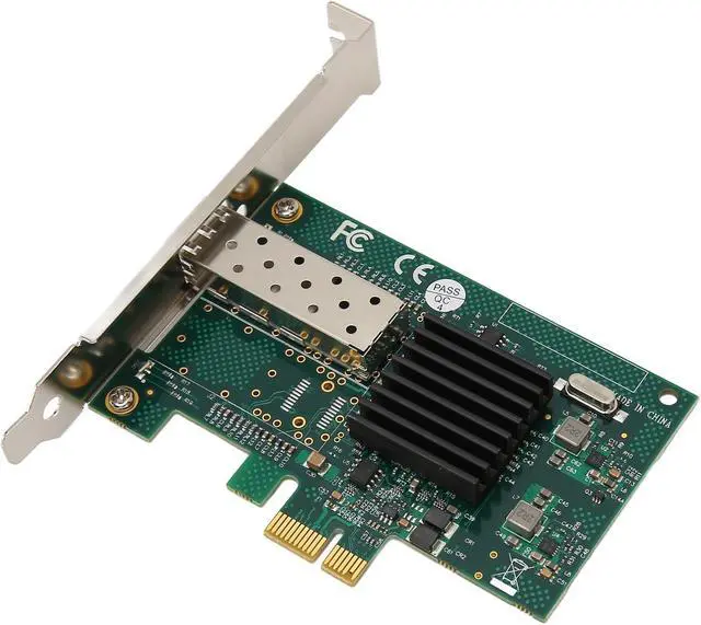 Alt view image 3 of 7 - PCIe X1 Single SFP Port Network Card, 1000Mbps LC Port, PCI Express Ethernet LAN Adapter, Compatible with Linux, Featuring Gigabit Ethernet Technology, Energy Efficient