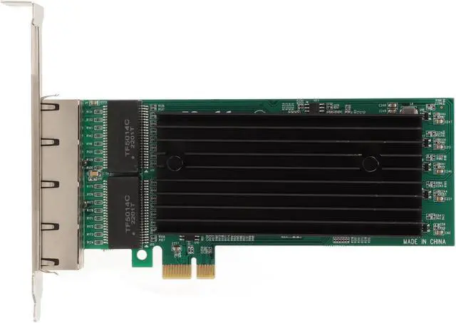 Alt view image 5 of 7 - PCIe Network Adapter 4 Port, Gigabit Ethernet Card, 10 100 1000Mbps RJ45 LAN Network Card, JL82576EB Controller, Compatible with 7 8 10 Server 2012 2016 Freebsd VMWare ESXi