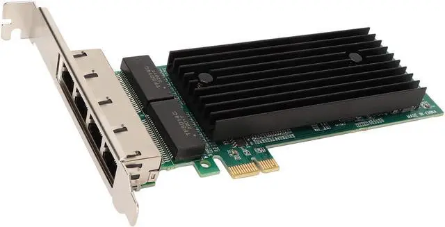 Alt view image 5 of 7 - 4 Port PCIe Gigabit Ethernet Card, PCI Network Adapter, 10 100 1000Mbps RJ45 LAN Card with JL82576EB Controller, Supports 7 8 10 Server 2012 2016 Freebsd VMWare ESXi