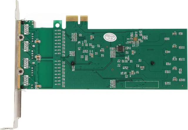 Alt view image 5 of 7 - 4 Port PCIe Network Adapter, PCI Express Gigabit Ethernet Card, 10 100 1000Mbps Base T RJ45 LAN Network Card with JL82576EB Controller, for 7 8 10 Server 2012 2016