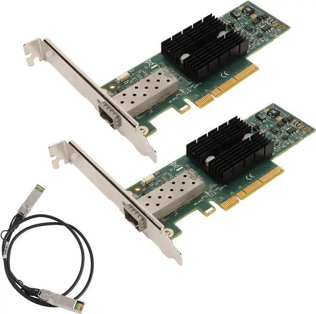 Main image of MNPA19 10Gb SFP PCIE Network Card, PCI Express X8 Ethernet LAN Adapter, 10Gbps Speed Network Card with 328ft. Conversion Cable, Compatible for Server 2003 to 2016, Win7 to Win10