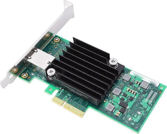 Alt view image 3 of 7 - SUNGOOYUE 10Gb PCIe Network Card, Ethernet Adapter with RJ45 Port and Heat Sink Design, for Server PCIe 3.0 X4 X8 X16 Slots