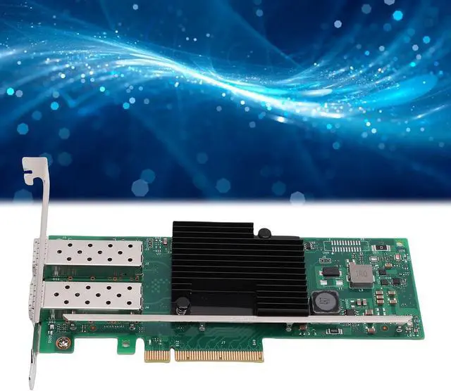 Alt view image 5 of 7 - 10Gb SFP + PCI E Ethernet Network Card, Single SFP + Interface Support for X710AM1 Chip, PCI Express 3.0 X8 Ethernet Server Adapter Support for Server/VMware