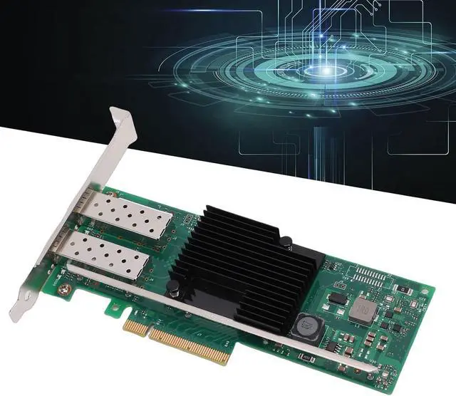 Alt view image 3 of 7 - PCIe Network Card, Single SFP + Interface with X710AM1 Chip Support for VMware Servers