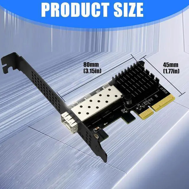 Alt view image 4 of 7 - ordinarYone PCIe X 4 10G SFP+ Fiber Net work Card With Single Port Industrial 10G Ethernet Link For Servers Workstations And Storage