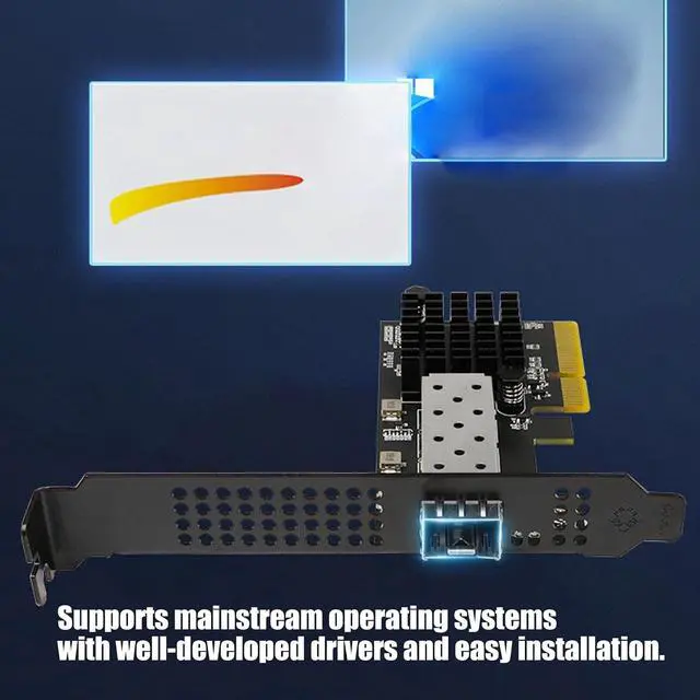 Alt view image 5 of 7 - ordinarYone PCIe X 4 10G SFP+ Fiber Net work Card With Single Port Industrial 10G Ethernet Link For Servers Workstations And Storage