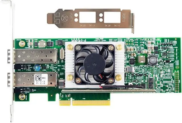 Alt view image 2 of 4 - BCM57810 10GB Dual Port SFP+ PCIe x8 Ethernet Converged Network Adapter Similar to x520-da2