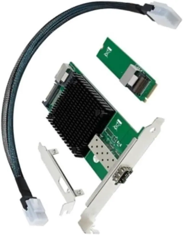 Alt view image 5 of 5 - M.2 X520-DA1 10G SFP+ Network Card with JL82599EN Chip for Server Industrial Computer Fiber Optic Connection