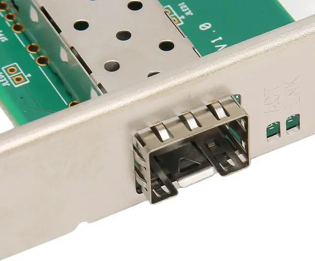 Alt view image 5 of 7 - Pcie Network Card, 10/100/1000Mbps Gigabit Ethernet, PCI Express Network Adapter Card, SFP Fiber Interface, I210 Chipset, 2.1 2.5GT/S Server Network Adapter for Computer Chassis