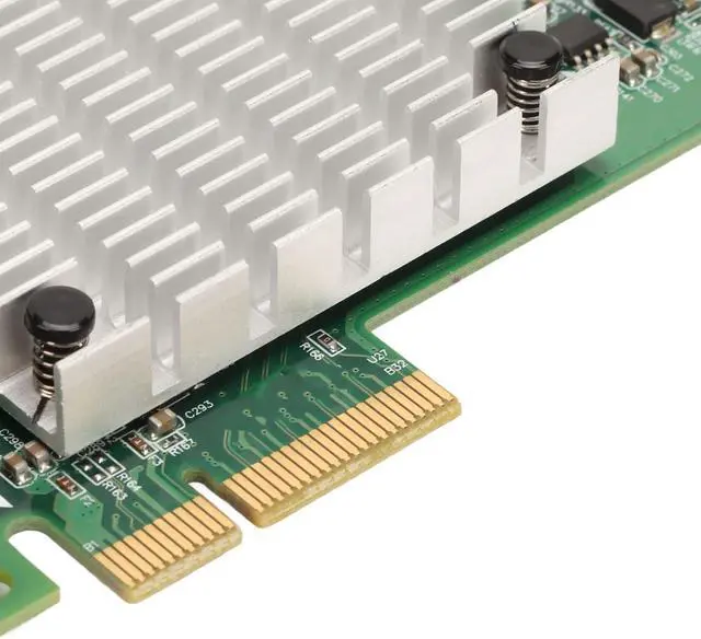 Alt view image 4 of 7 - PCIEx4 WiFi Card, 4 Port RJ45 Interface, 1000 MBps Network, Thickened Gold Plated Pins, Large Heat Sink RJ45 Interface Suitable for I350 Chips