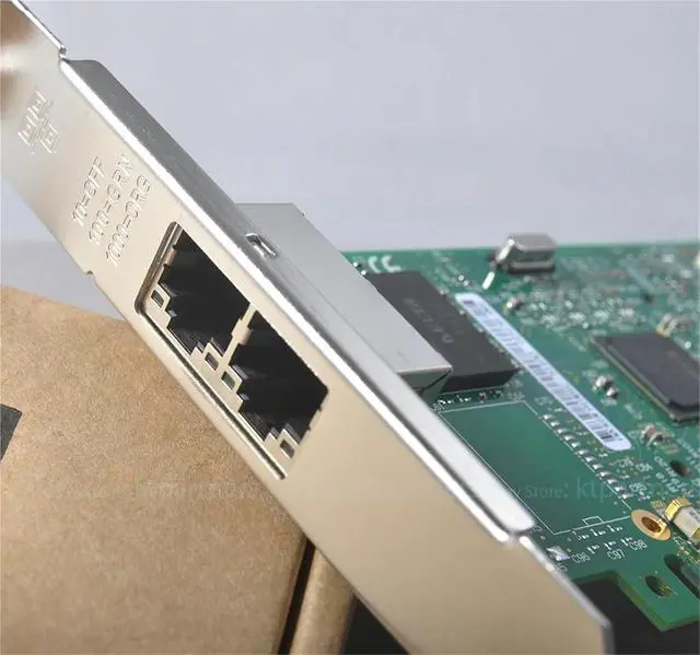 Alt view image 3 of 5 - PCI-E X4 I350-T2 Dual Port Gigabit Ethernet Network Server Adapter i350AM2 NIC I350T2V2BLK