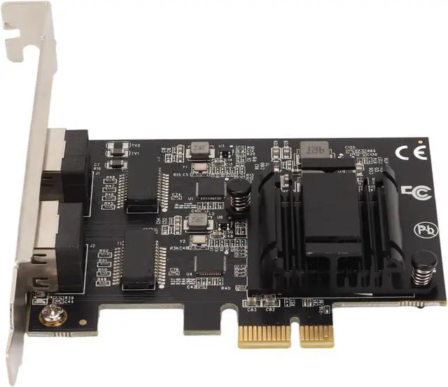 Alt view image 7 of 7 - Port PCIe Network Card with RTL8125BG Chip, 2.5Gbps Transmission for Desktops, PC Servers, Wide OS Compatibility, Remote Wake up Technology