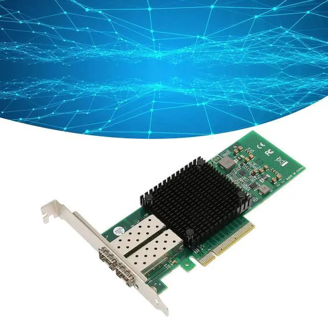 Alt view image 5 of 7 - Dual Port SFP Server Nic, 82599Es Chip 10G Network Controller, Flexible Network Optimization, 10 Gigabit Ethernet 10,000MBps Transfer Rate, Power Saving Design PCIEx8