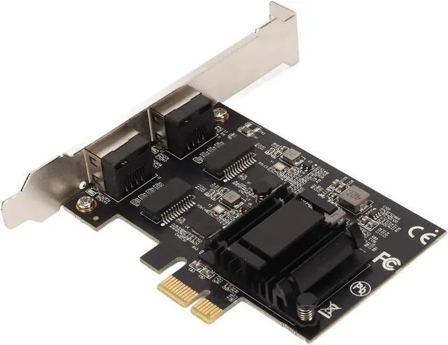 Alt view image 3 of 7 - Dual Port PCIe Network Card, 2.5ase T PCIe Internet Adapter with RTL8125BG Chip, 2500 1000 100Mbps Ethernet Card for Desktops PC Servers, Wide Compatibility with d Linux