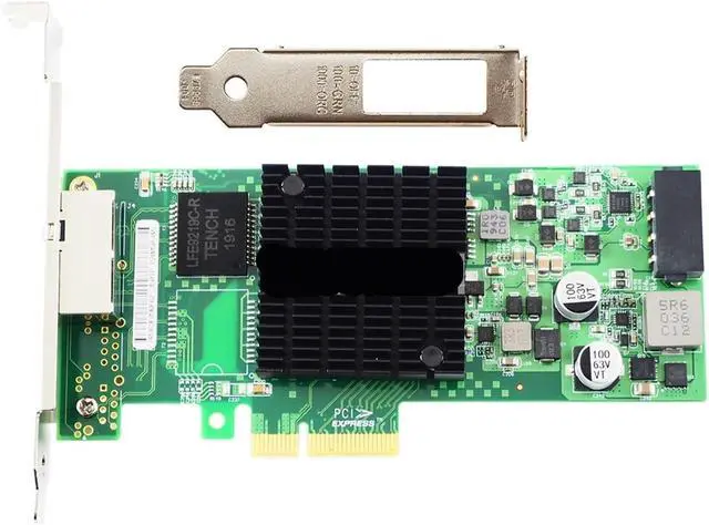 Alt view image 2 of 4 - NA350-T2 POE PCI-E X1 RJ45 Desktop Dual Port Gigabit 10/100/1000Mbps Network Video Capture Card I350AM2 Chip