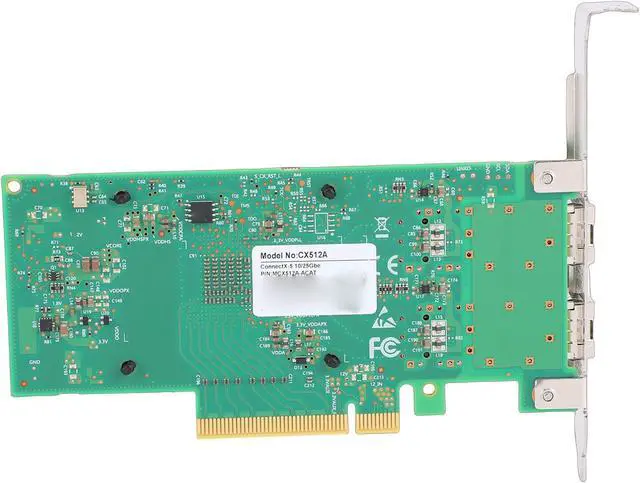 Alt view image 6 of 7 - Diyeeni 2 Port Ethernet Network Card 25G SFP28 PCIe Network Adapter with ConnectX5EN Chip for Data Center Cloud Computing VMware