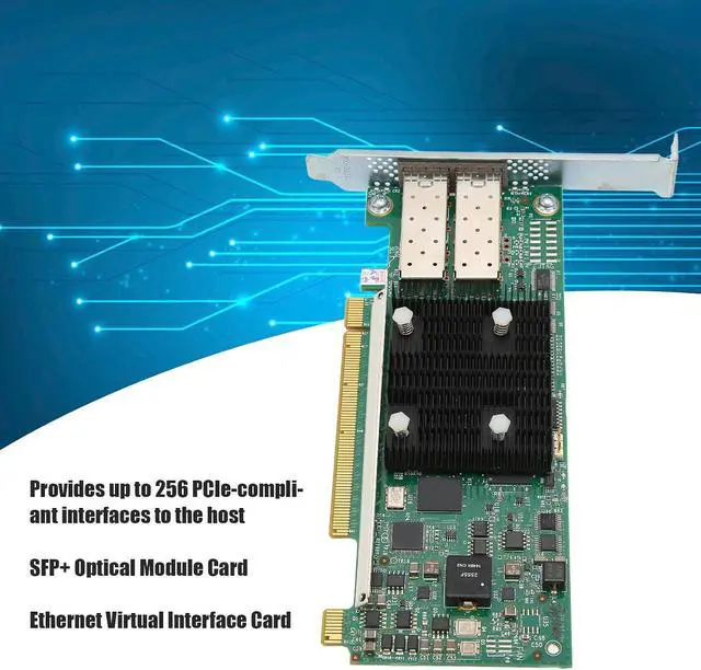 Alt view image 2 of 7 - Ethernet Interface Card, Dual Port Enhanced SFP 10Gb FCoE, Up to 256 PCIe Compliant Interfaces, Efficient Heat Dissipati Suitable for UCS C460 M2 Rack Servers