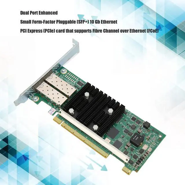 Alt view image 3 of 7 - Ethernet Interface Card, Dual Port Enhanced SFP 10Gb FCoE, Up to 256 PCIe Compliant Interfaces, Efficient Heat Dissipati Suitable for UCS C460 M2 Rack Servers