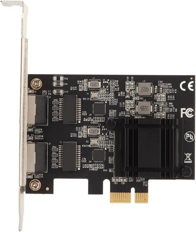 Alt view image 2 of 7 - PCI Express Gigabit Ethernet Card 2.5Gbps RJ 45 2500 1000 100Mbps Wide Compatibility Port PCIe Network Card for Desktop PC