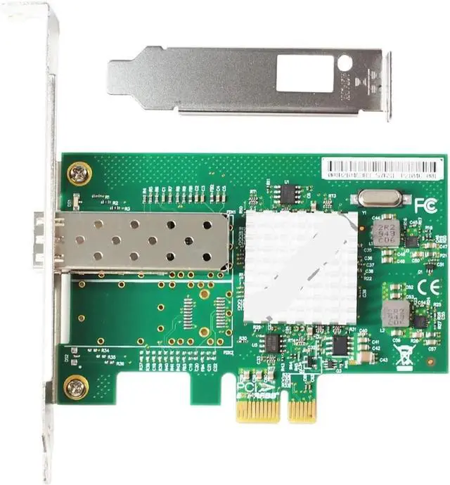 Alt view image 2 of 4 - NA82576-1SFP Single Port SFP Network Card 1G Fiber Optic Network Card PCIe 1X Server LAN Card for 82576 chipset