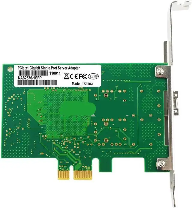 Alt view image 3 of 4 - NA82576-1SFP Single Port SFP Network Card 1G Fiber Optic Network Card PCIe 1X Server LAN Card for 82576 chipset