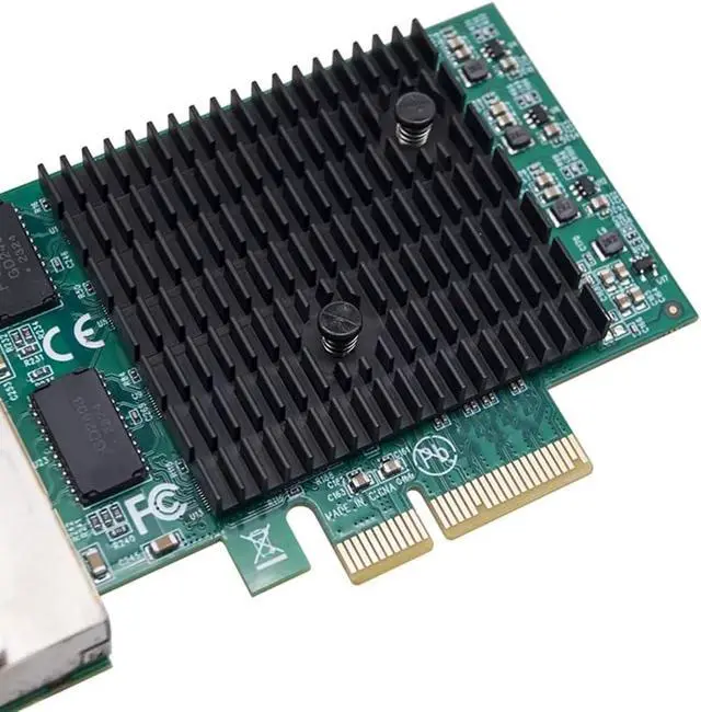Alt view image 2 of 6 - Gigabit Ethernet Adapter 2.5G PCIE Network Card 4 Port RJ45, PCI Express X4, RTL8125BG Chip for Desktop PC
