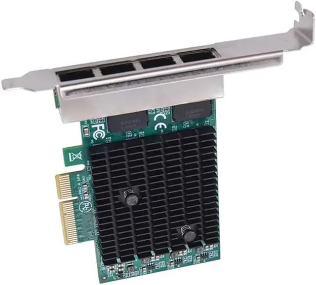 Alt view image 3 of 6 - Gigabit Ethernet Adapter 2.5G PCIE Network Card 4 Port RJ45, PCI Express X4, RTL8125BG Chip for Desktop PC