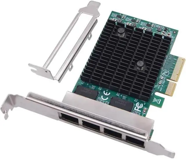 Alt view image 4 of 6 - Gigabit Ethernet Adapter 2.5G PCIE Network Card 4 Port RJ45, PCI Express X4, RTL8125BG Chip for Desktop PC