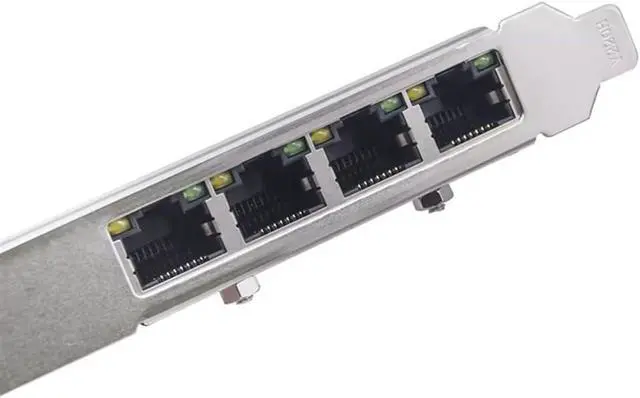 Alt view image 5 of 6 - Gigabit Ethernet Adapter 2.5G PCIE Network Card 4 Port RJ45, PCI Express X4, RTL8125BG Chip for Desktop PC