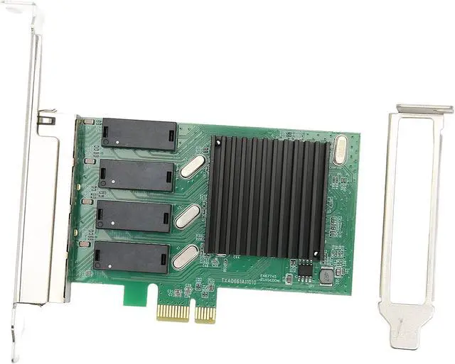 Main image of PCIe Network Card 10/100/1000Mbps NIC Controller, Gigabit Ethernet Card for Easy Computer Server Connection, Widely Compatible, Wake on LAN, Full Duplex Control