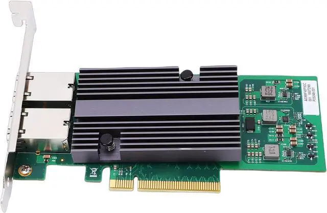 Alt view image 6 of 7 - Sanpyl 10Gb PCIE X8 Network Card Dual RJ45, fit for BT2 | PCIe V2.1 | Low Power Consumption Ethernet Card for Wins 11 10fB/7/Wins Server 2025 2022 2019 2016 2012